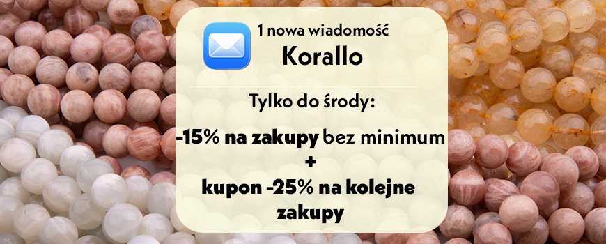 -15% bez minimum i -25% na kolejne zakupy pow. 199 zł