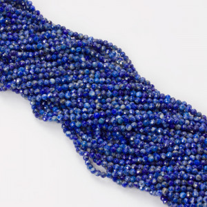 Lapis lazuli kulki fasetowane 2,5mm