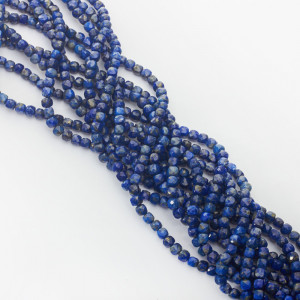 Lapis lazuli kostka fasetowana 4,5mm