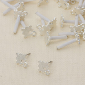 Kolczyki puzzle z oczkiem 13 mm