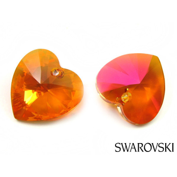 Swarovski heart 14mm astral pink