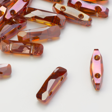 Swarovski column bead red magma 19x5mm