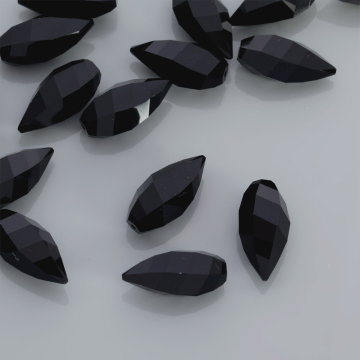 Swarovski twisted drop jet 20mm