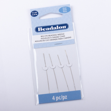 Beadalon igły z dużym oczkiem gładkie 5,7cm