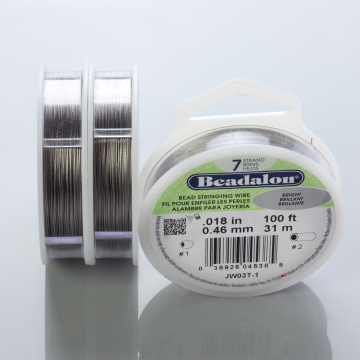 Beadalon linka powlekana 31m 0.46mm grey color