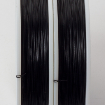 Linka stalowa Beadalon siedmiostrunowa 91m 0.38mm czarna