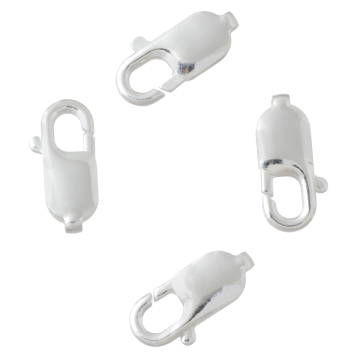 Zapięcie posrebrzane karabińczyk LC4 16,1mm