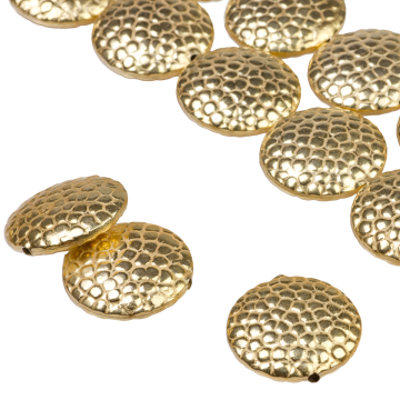 Krążek wypukły "żyrafa" kolor złoty 22mm