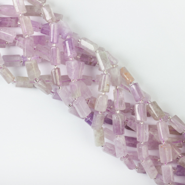 Ametyst lawendowy słupek ciosany 10x6mm