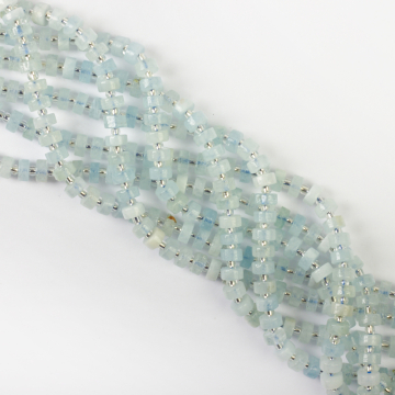 Akwamaryn krążek 3,5x6,5mm