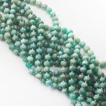 Amazonit oponka fasetowana 8x6mm