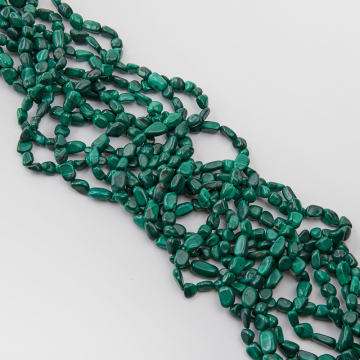 Malachit bryłka nieregularna 7-11mm