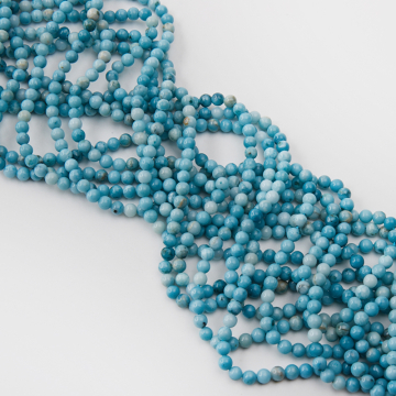 Larimar kulka gładka (dobarwiana) 4,5mm