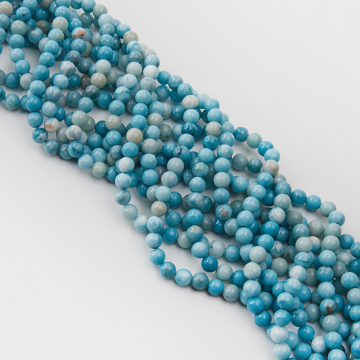 Larimar kulka gładka (dobarwiana) 6,5mm