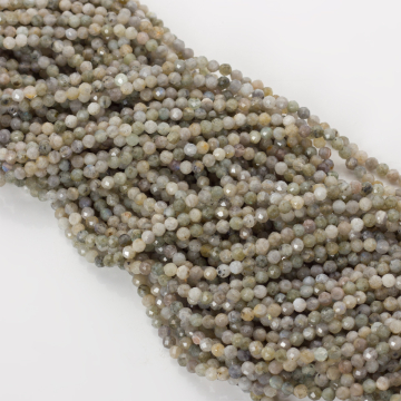 Labradoryt kulki fasetowane 3mm