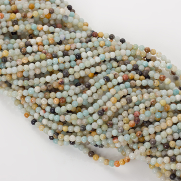 Amazonit kulki gładkie 3,5mm