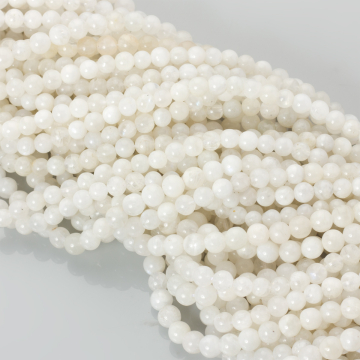 Biały kamień księżycowy kulka gładka 6,5mm