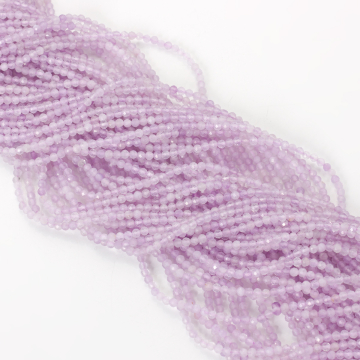 Ametyst lawendowy kulki fasetowane 2mm