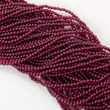 Granat kulka gładka 3,5mm