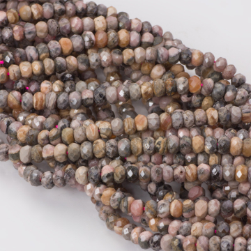 Rodonit oponka fasetowana 4x6mm