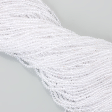 Biały topaz kulki fasetowane 2mm