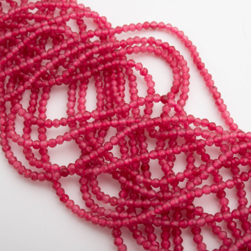 Rubin syntetyczny kulka fasetowana 2mm