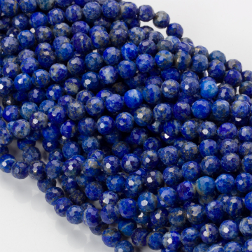 Lapis lazuli kulki fasetowane 6mm Lapis lazuli kulki fasetowane 6mm