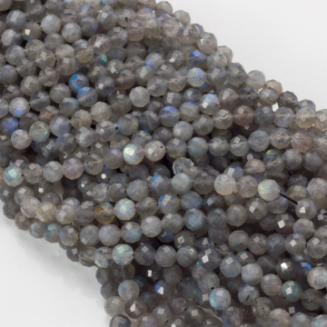 Labradoryt kulki fasetowane 5mm