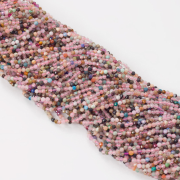 Mix kamieni kulki fasetowane 2mm