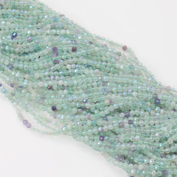 Fluoryt kulka fasetowana 3mm - na sznury