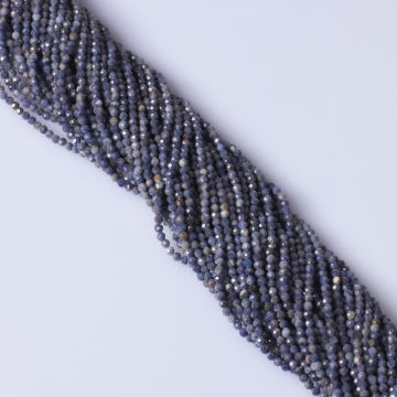 Szafir kulka fasetowana 2,5mm