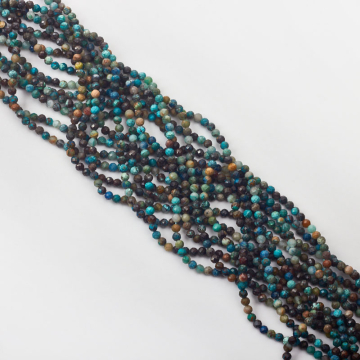 Turkus afrykański kulka fasetowana 3,5mm