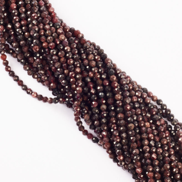 Granat kulka fasetowana 4,5mm