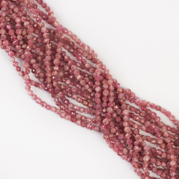 Rodochrozyt kulka fasetowana 4mm