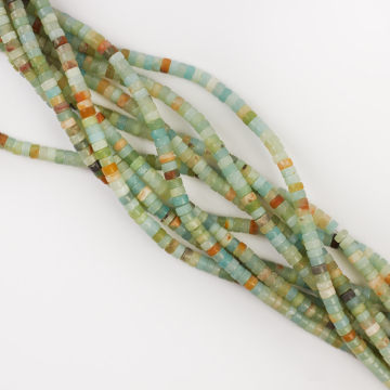 Amazonit krążek 4x2,5mm