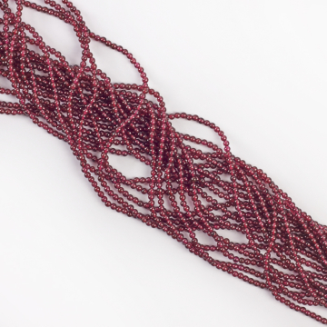 Granat kulka gładka 2mm