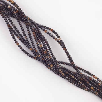 Agat czarny kulka gładka 3mm