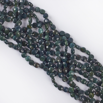 Agat indyjski krążek fasetowany 6mm