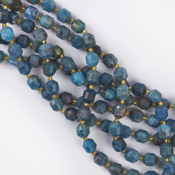 Apatyt baryłka fasetowana 10mm