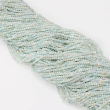 Amazonit kulka fasetowana 2mm