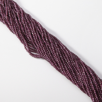 Rubin kulka fasetowana 2mm