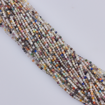 Mix kamieni kulki fasetowane 2,5mm