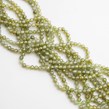 Cyrkonia kulka fasetowana 4mm - na sznury