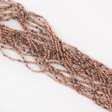 Rodochrozyt kulka fasetowana 2,5mm