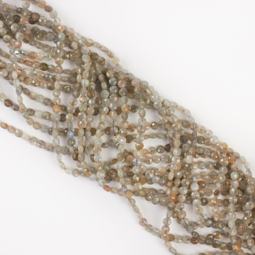 Labradoryt dysk fasetowany 4mm