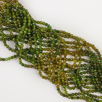 Zielony turmalin kulka fasetowana 3.5mm Zielony turmalin kulka fasetowana 3.5mm
