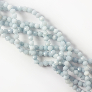 Akwmaryn kulka fasetowana 6mm Akwmaryn kulka fasetowana 6mm