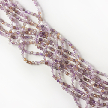 Ametyst kulka fasetowana 3mm