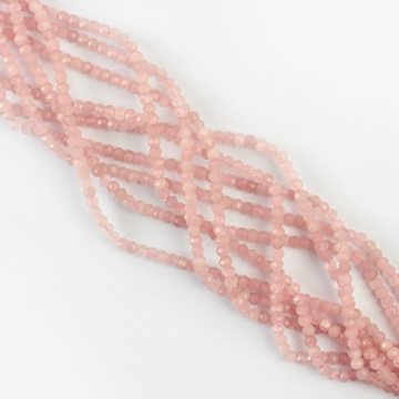 Kryształ górski oponka fasetowana 3x4mm