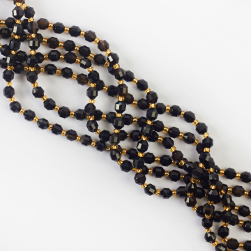 Onyks baryłka fasetowana 6mm